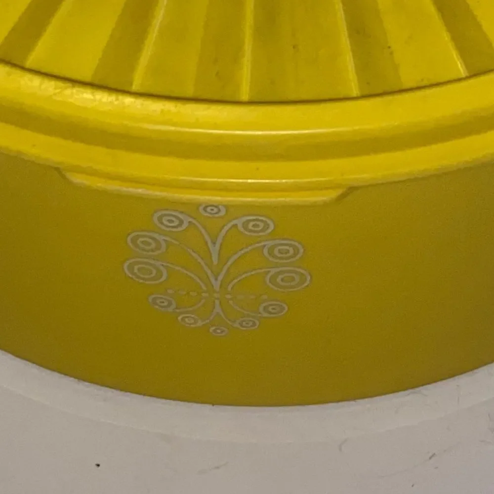 Tupperware Sunny Yellow Container with Lid # 1204-3